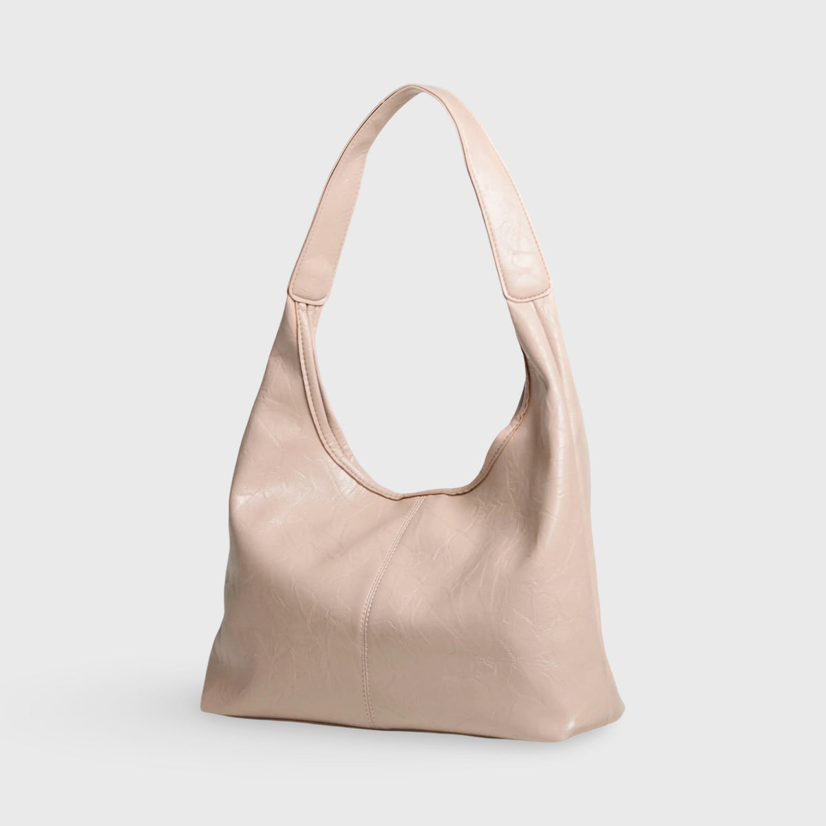 Vintage Shoulder Bag Crescent Hobo in Champagne