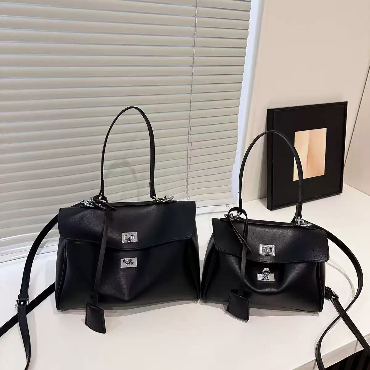 Ciara Nova Top Handle Satchel in Black