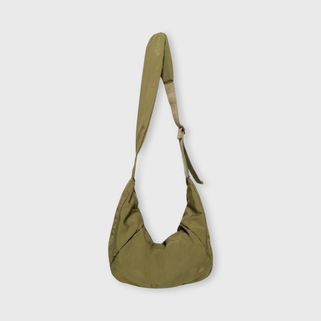 Baggy Puffer Sling in Olive Green