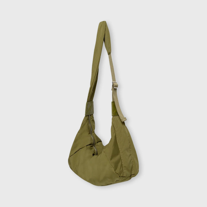 Baggy Puffer Sling in Olive Green