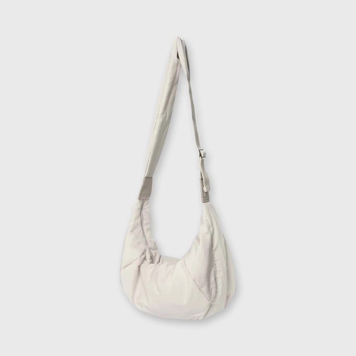 Baggy Puffer Sling in Cream