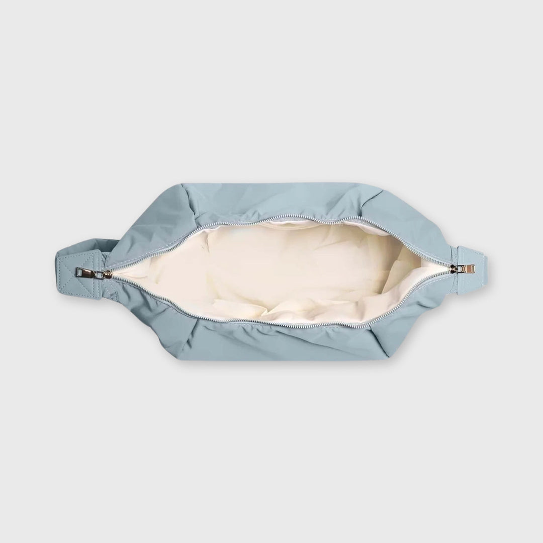 Baggy Puffer Sling in Light Blue