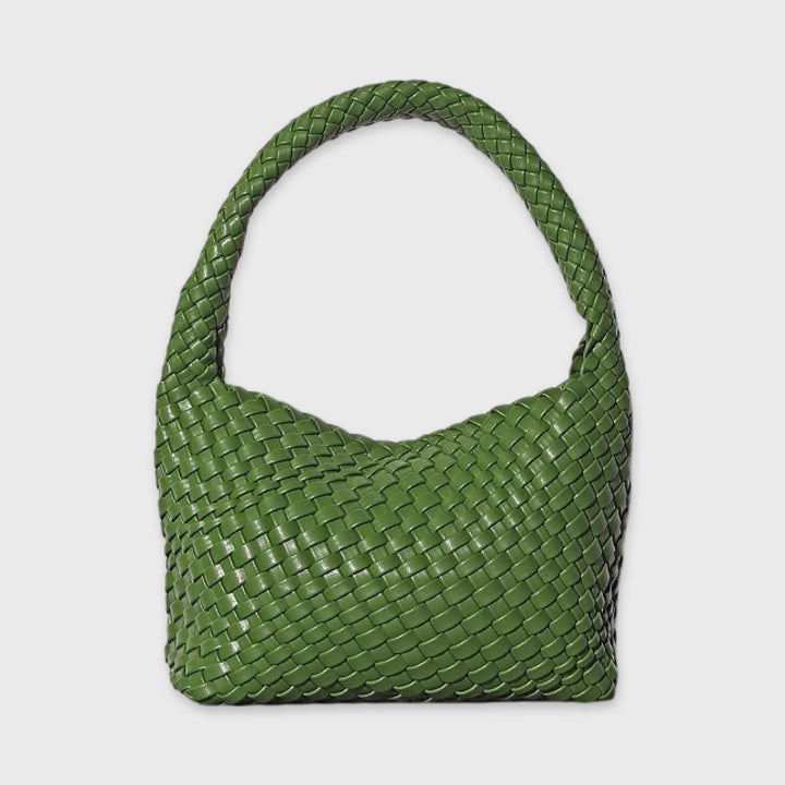 Woven Hobo Bag in Green