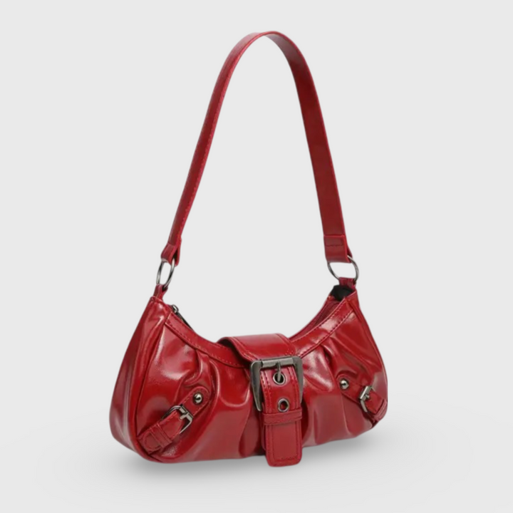 Vintage Dream Baguette Shoulder Bag in Red