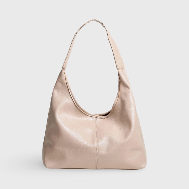 Vintage Shoulder Bag Crescent Hobo in Champagne