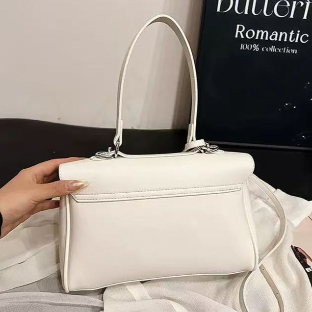 Ciara Nova Top Handle Satchel in Ivory