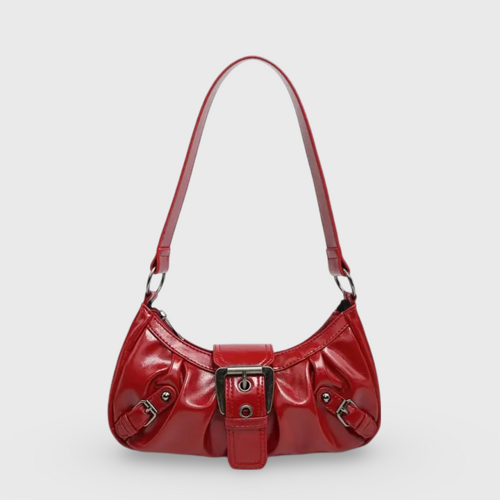 Vintage Dream Baguette Shoulder Bag in Red