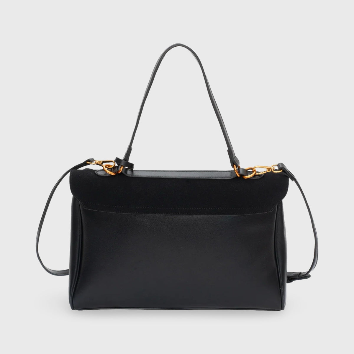 Ciara Premium Top Handle Satchel in Navy