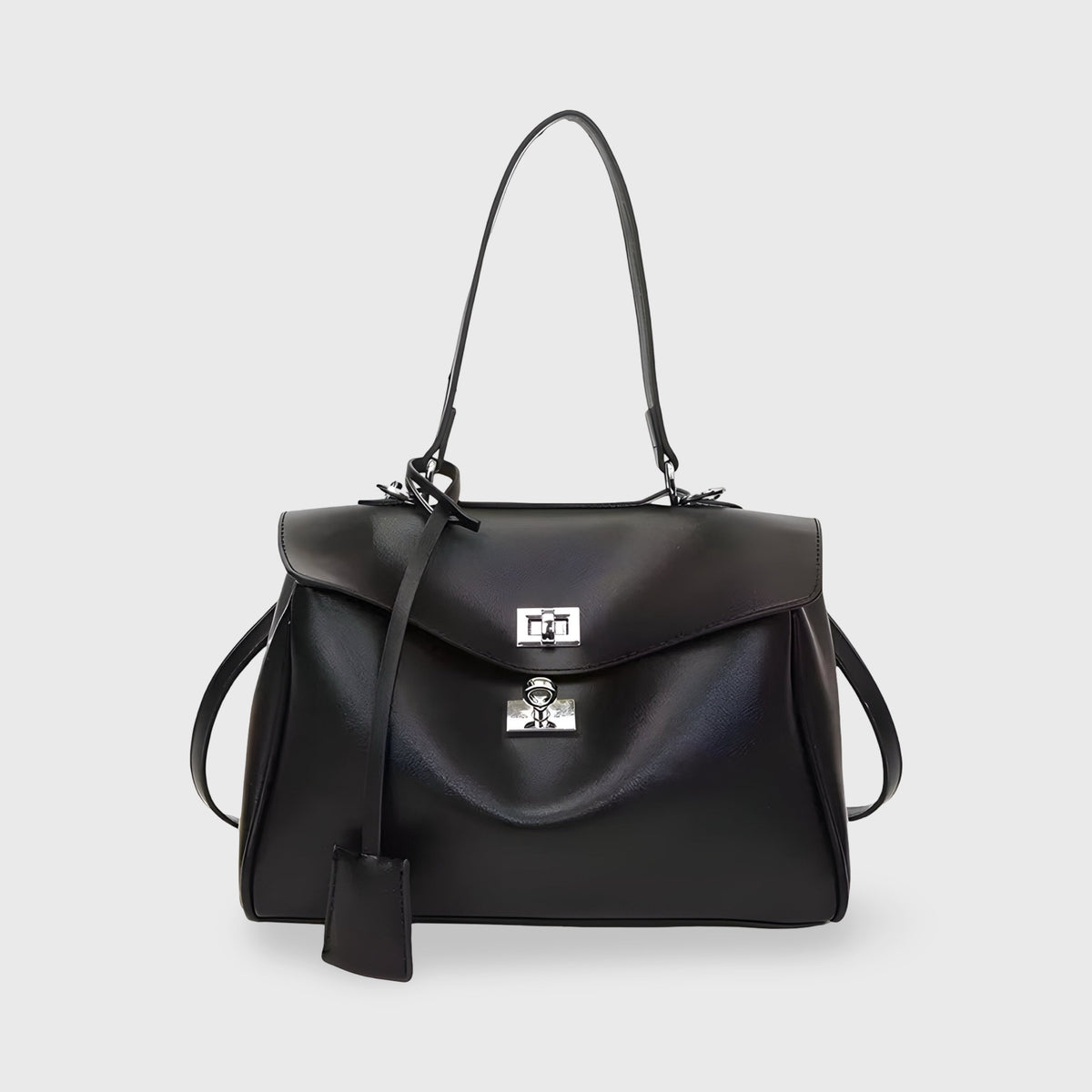 Ciara Nova Top Handle Satchel in Black