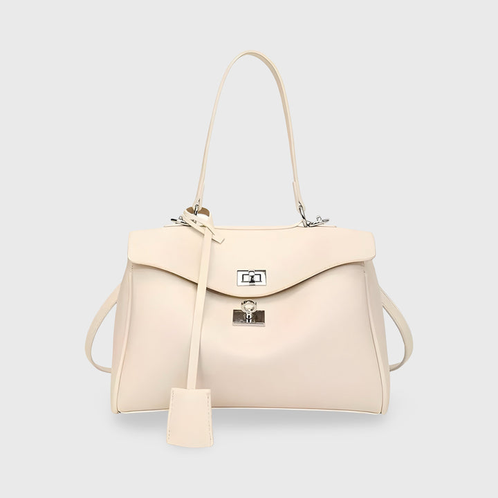 Ciara Nova Top Handle Satchel in Ivory