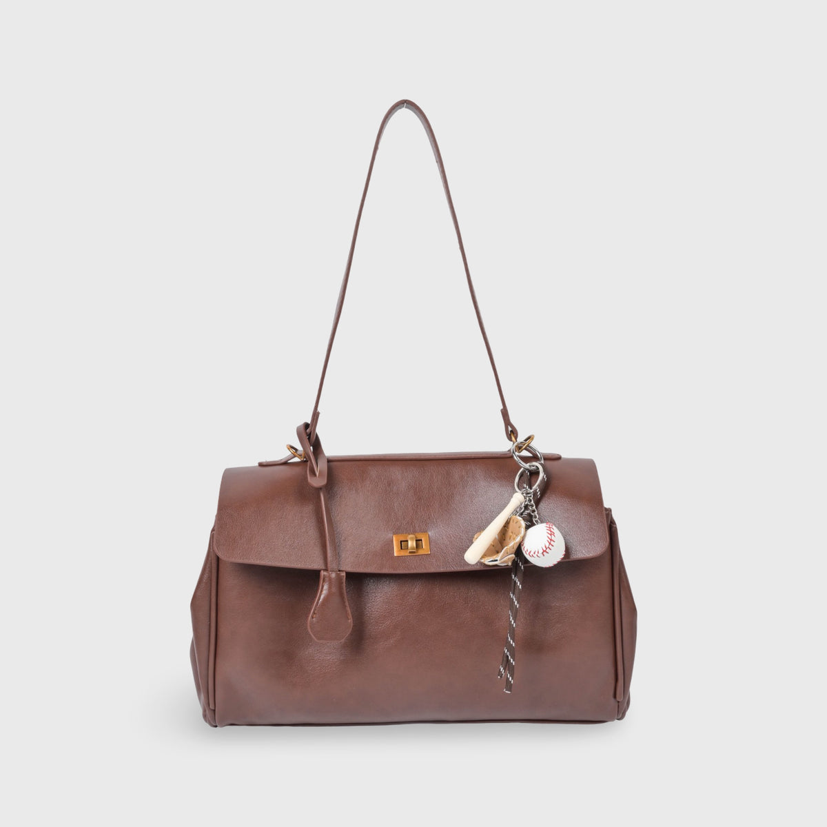 Ciara Vintage Top Handle Bag in Brown