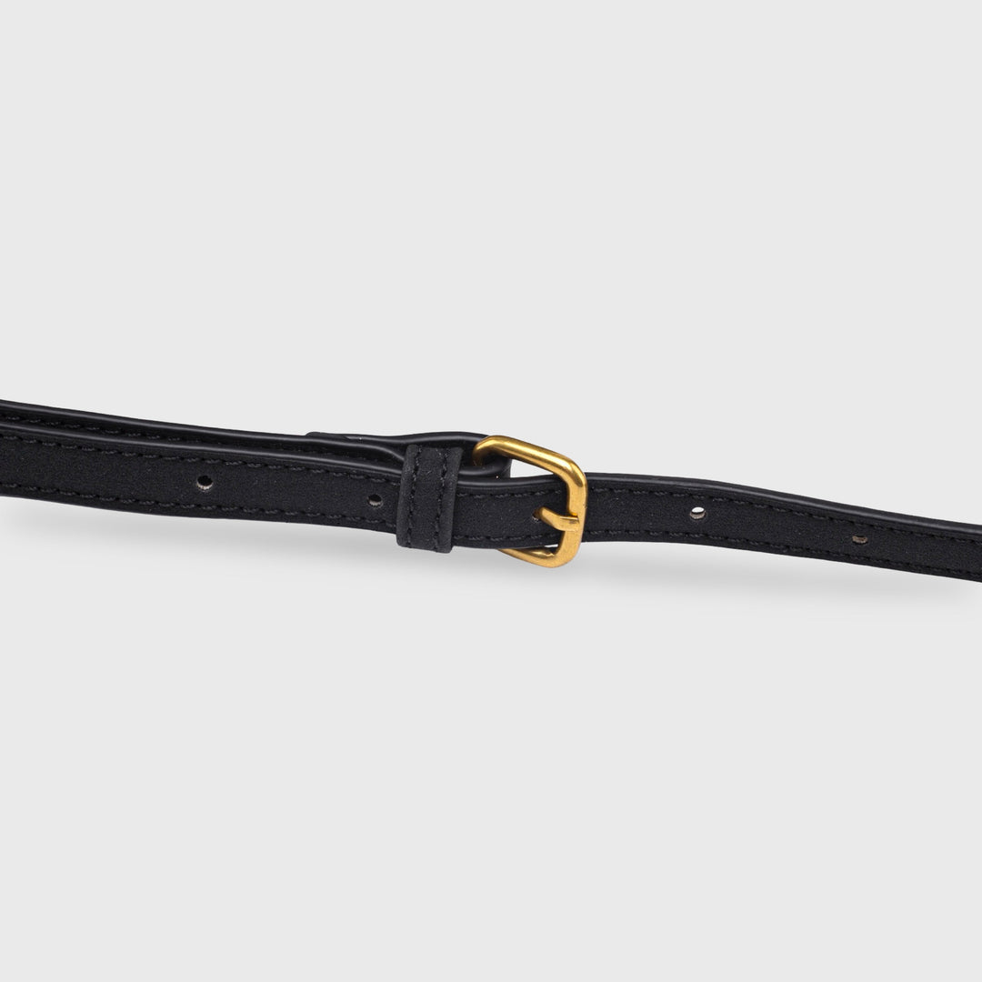 Ciara Vintage Woven Top Handle Bag in Black
