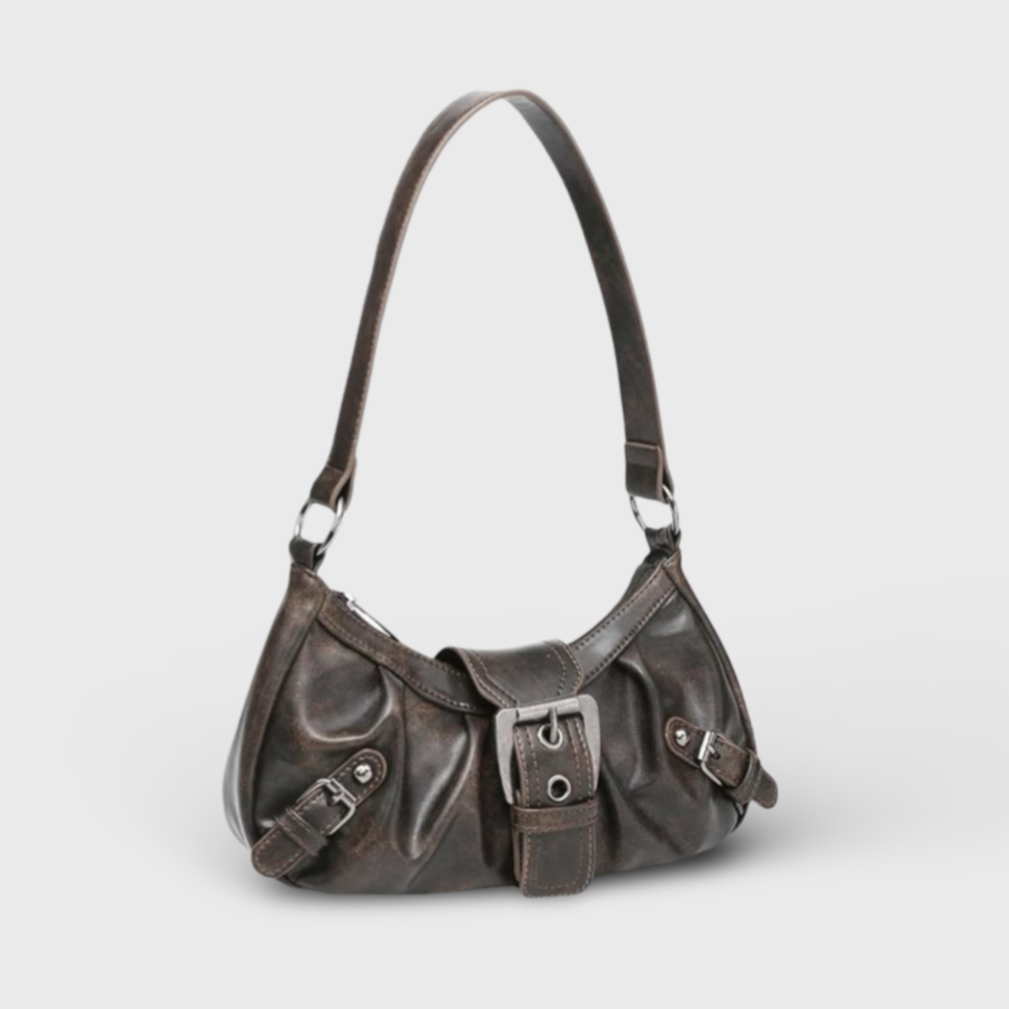 Vintage Dream Baguette Shoulder Bag in Khaki