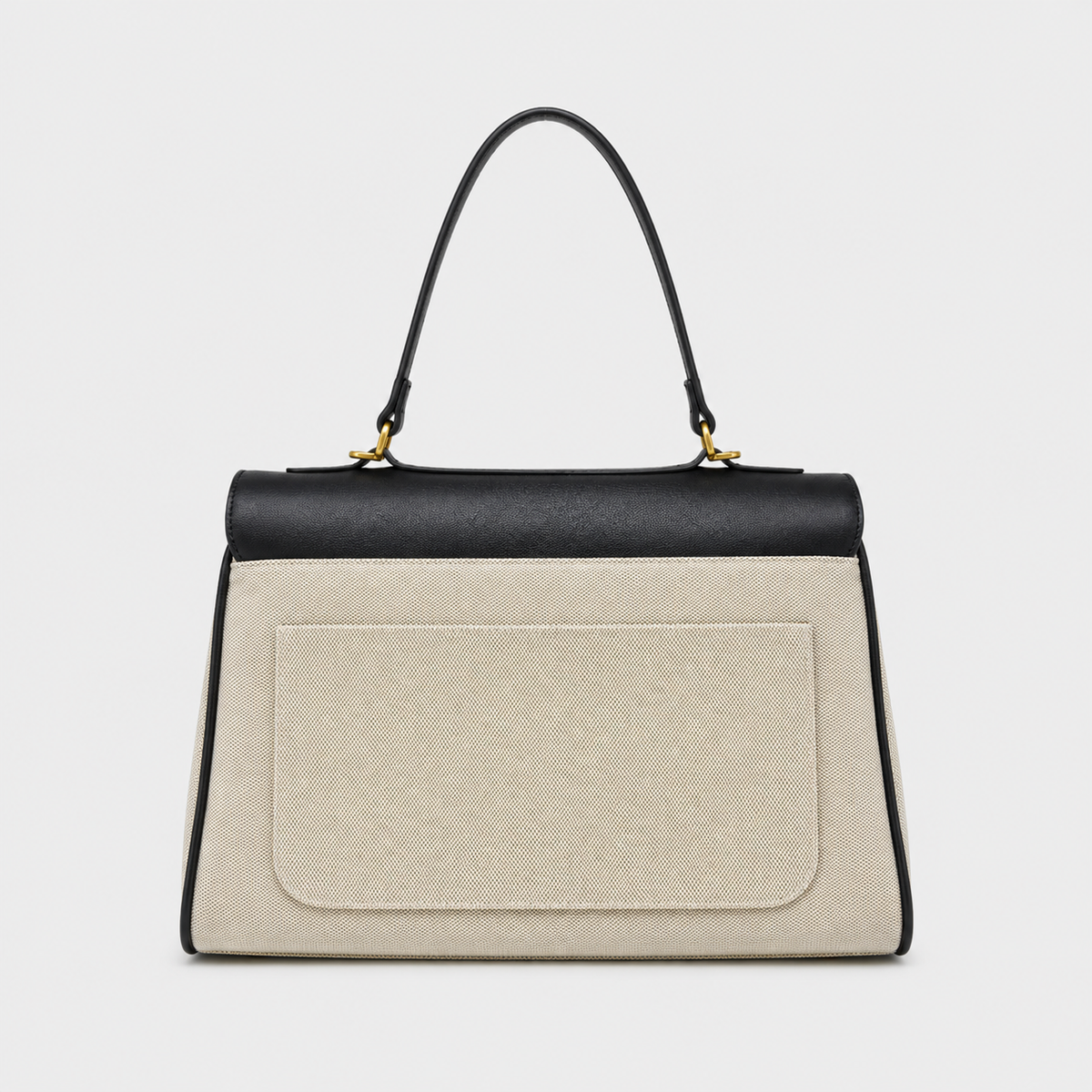 Ciara Essential Top Handle Bag in Black and Cream