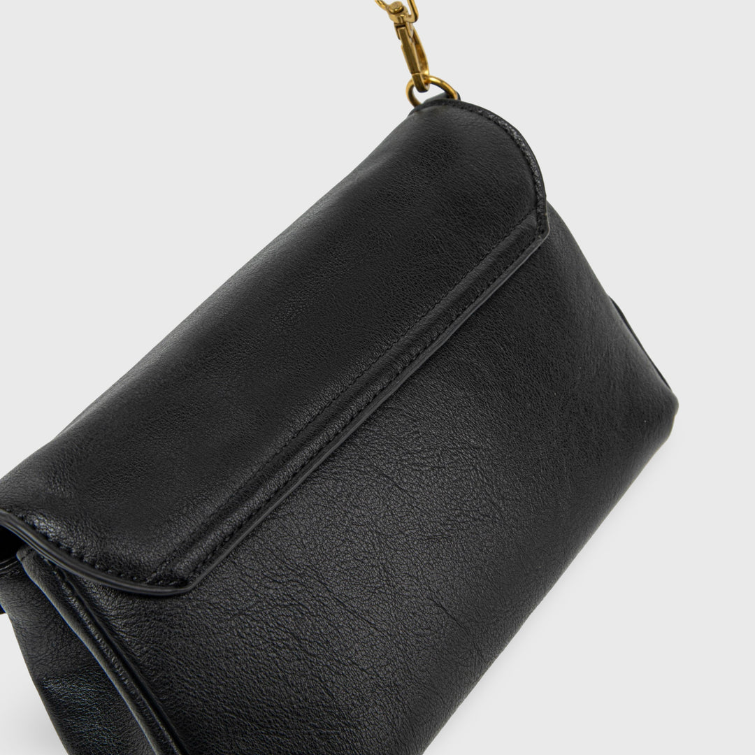 Ciara Mini Shoulder Baguette in Black