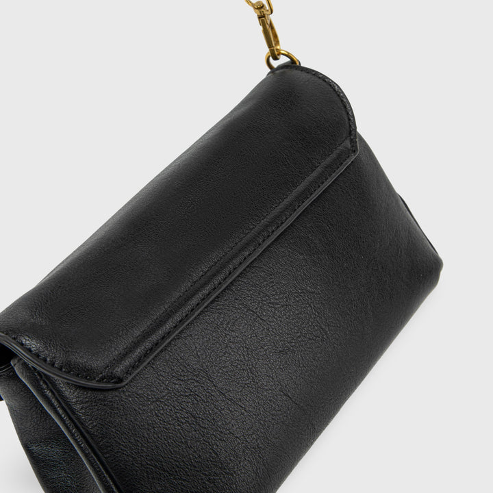 Ciara Mini Shoulder Baguette in Black