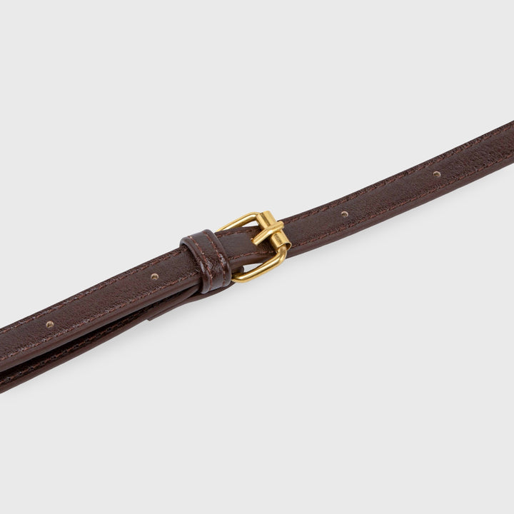 Dark Brown Mini Shoulder Baguette | Ciara