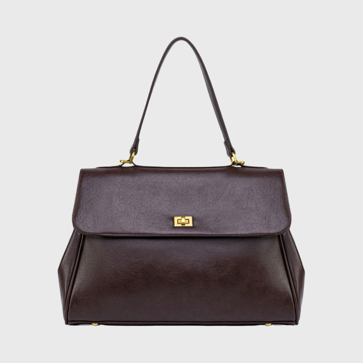 Ciara Essential Top Handle Bag in Aubergine