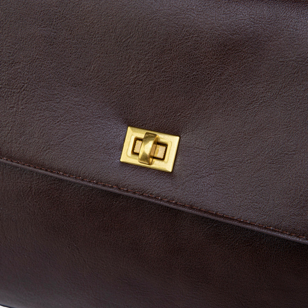 Ciara Essential Top Handle Bag in Aubergine