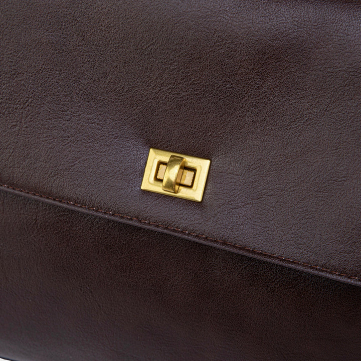 Ciara Essential Top Handle Bag in Aubergine