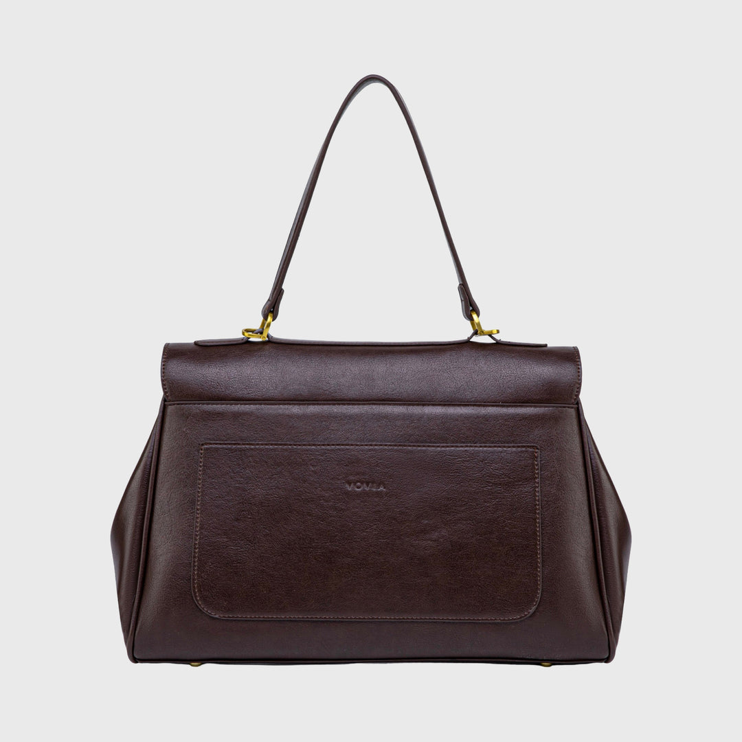 Ciara Essential Top Handle Bag in Aubergine
