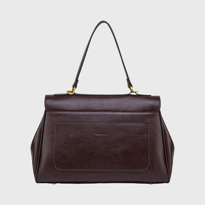 Ciara Essential Top Handle Bag in Aubergine