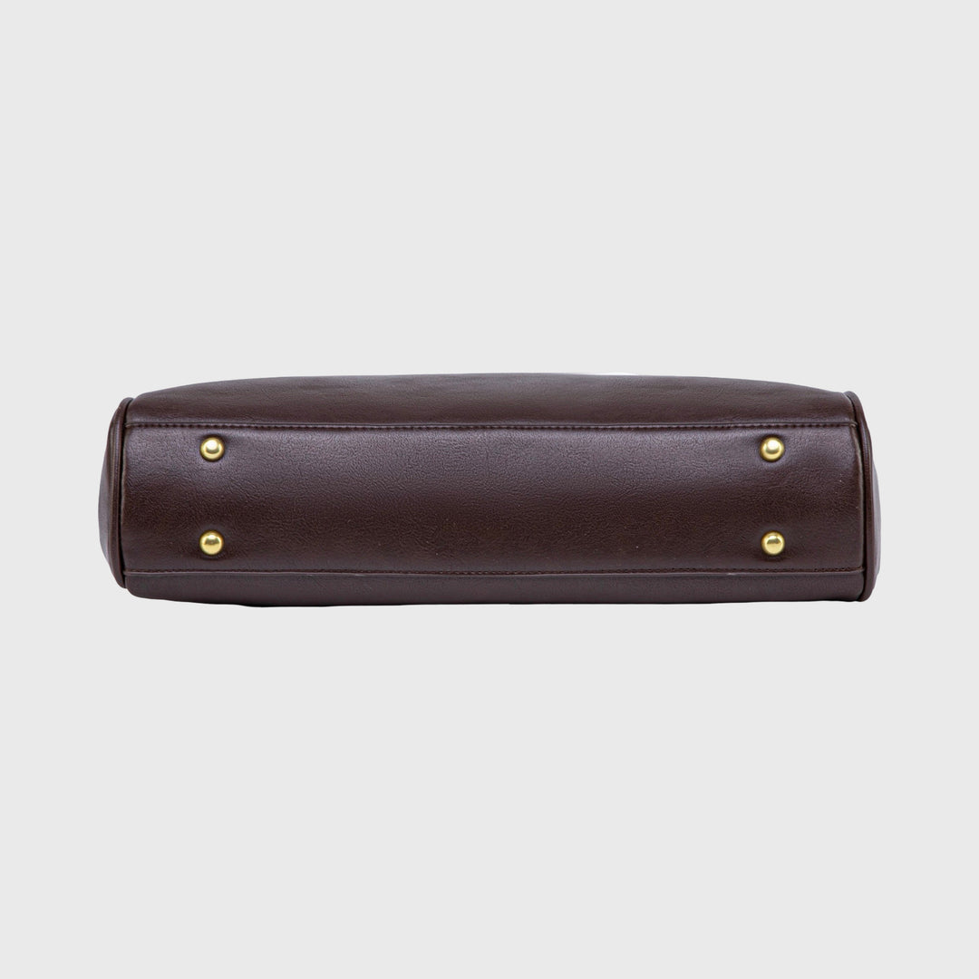 Ciara Essential Top Handle Bag in Aubergine