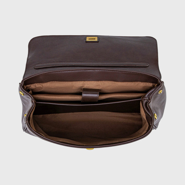 Ciara Essential Top Handle Bag in Aubergine