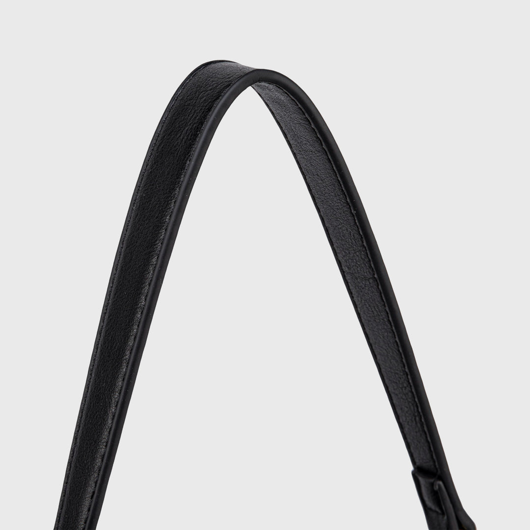 Ciara Essential Vegan Leather Top Handle Bag in Black