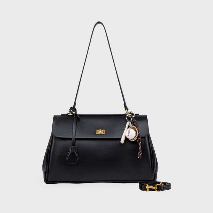 Ciara Vintage Top Handle Bag in Black