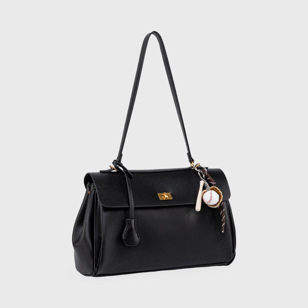 Ciara Vintage Top Handle Bag in Black