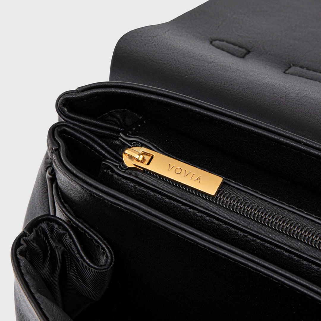 Ciara Vintage Top Handle Bag in Black