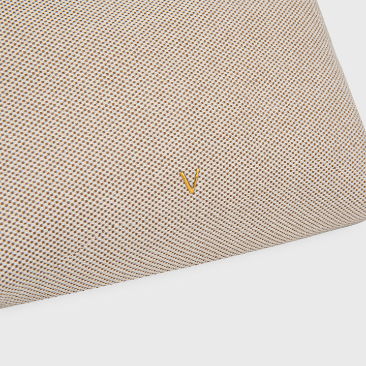 Ciara Canvas Zip Pouch in Natural