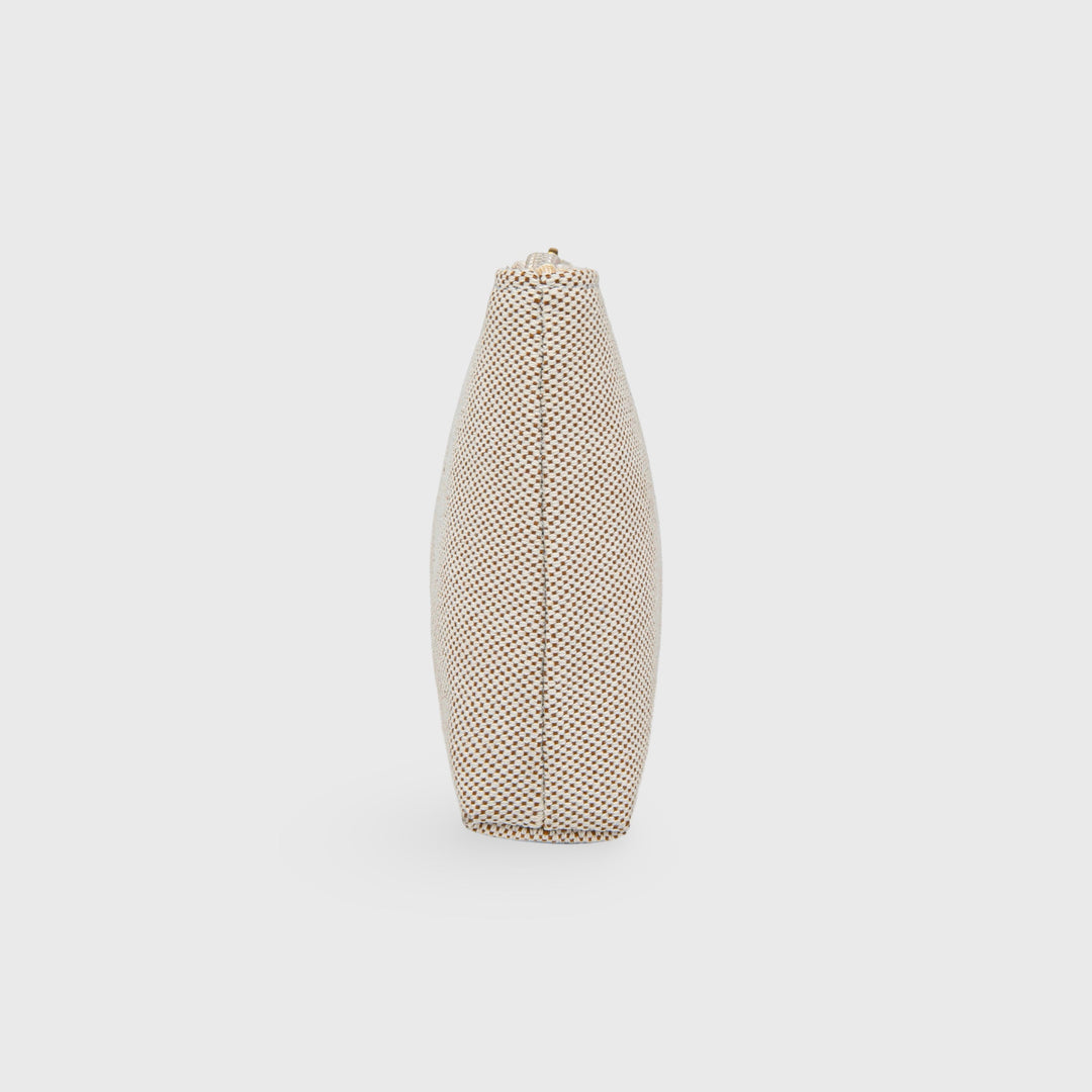 Ciara Canvas Zip Pouch in Natural