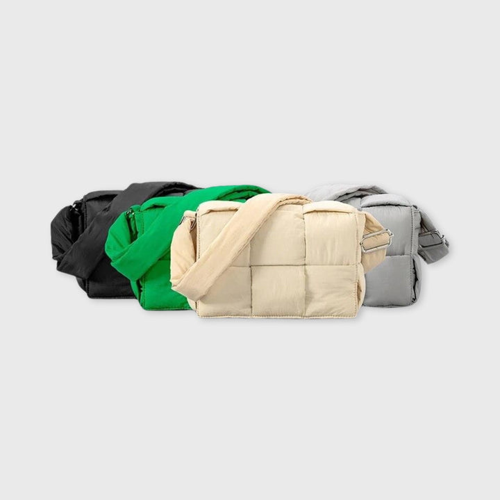 Jane Puffer Shoulder Bag in Black