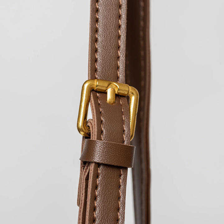 Nova Structured Bucket Tote in Brown
