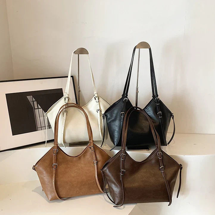 Yara Shopper Tote in Black