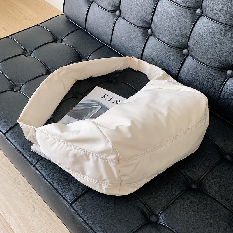Baggy Puffer Sling in Cream