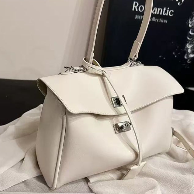 Ciara Nova Top Handle Satchel in Ivory