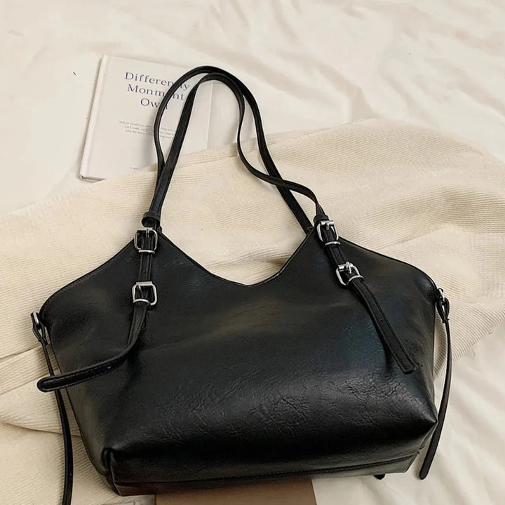 Yara Shopper Tote in Black