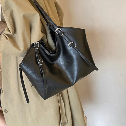 Yara Shopper Tote in Black