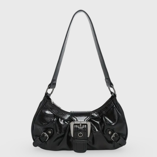 Vintage Dream Baguette Shoulder Bag in Black