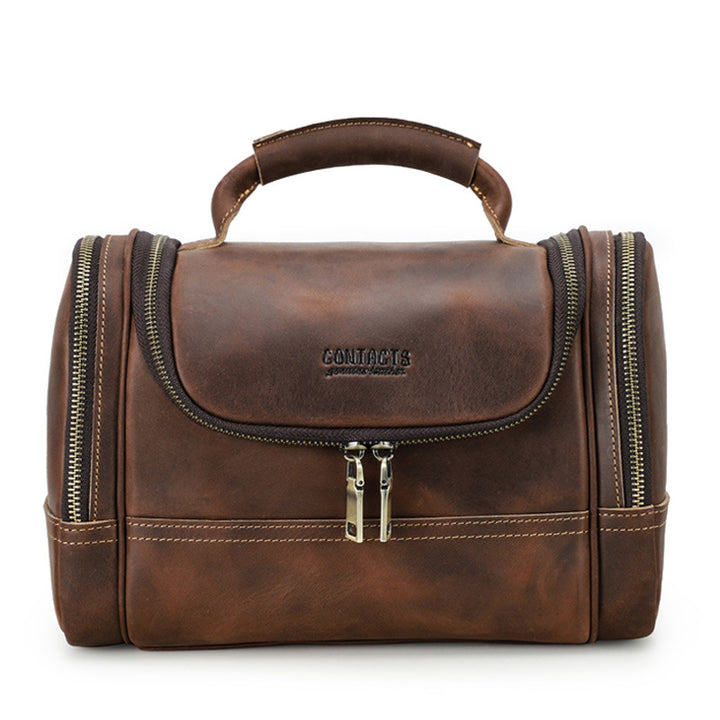 Men's Leather Pouch – Structured Cowhide Small Goods Carry by