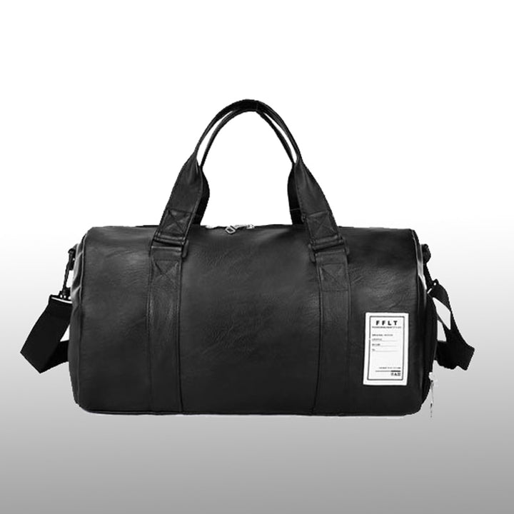 Men's Gym Bag Duffel – Lightweight Vegan Leather with Secure Zip