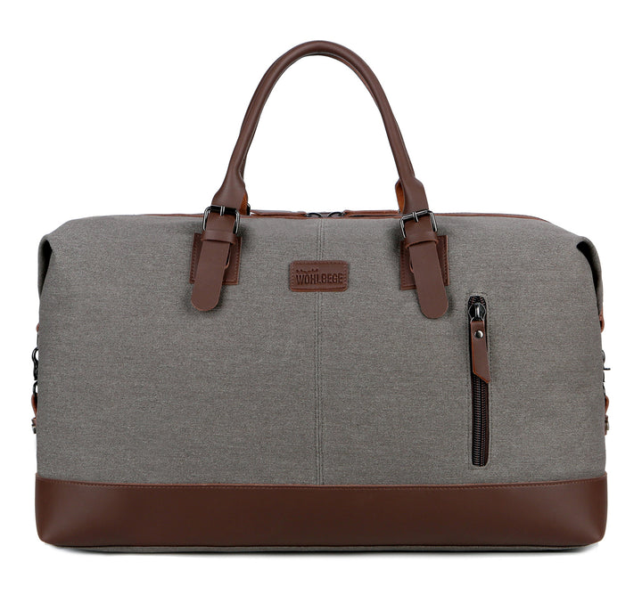 Large Gym Bag - Canvas Travel Carryall with Multiple Compartments