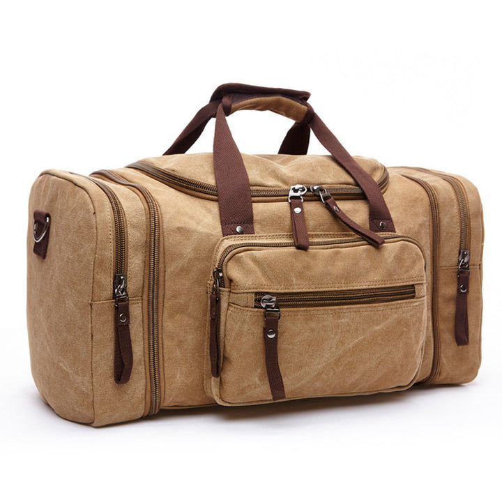 Canvas Travel Bag for Men – Spacious Carryall with Soft Handles