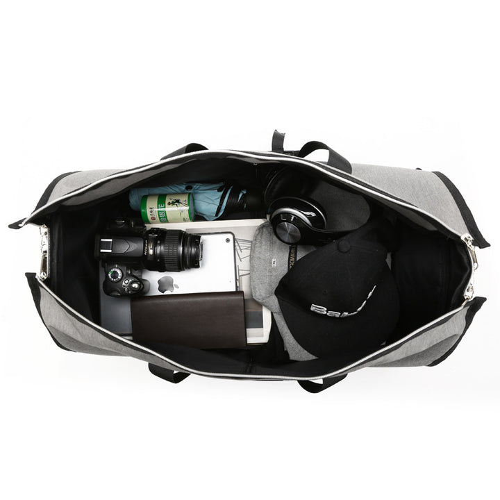 Duffel Bag – Structured Canvas Travel Duffel for Business Organization