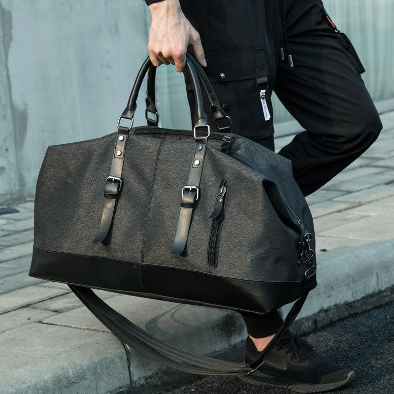 Men's High Capacity Travel Bag – Water Resistant Structured Nylon