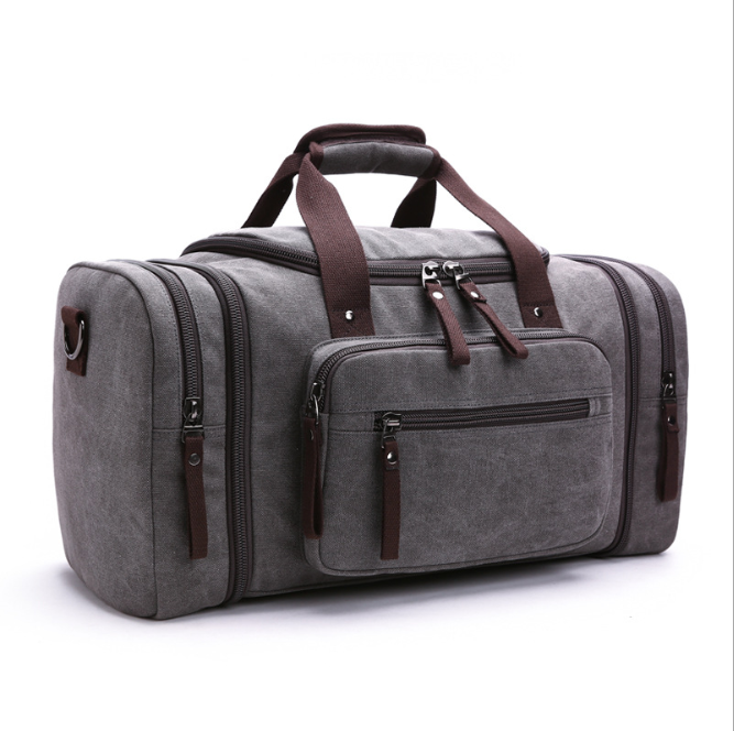 Canvas Travel Bag for Men – Spacious Carryall with Soft Handles