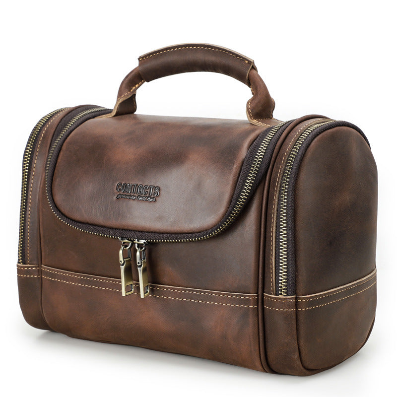 Men's Leather Pouch – Structured Cowhide Small Goods Carry by